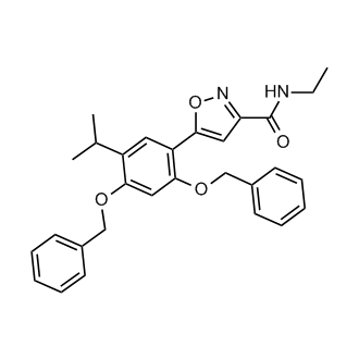 5-(2,4-bis(benzyloxy)-5-isopropylphenyl)-N-ethylisoxazole-3-carboxamide