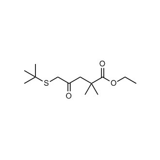 Ethyl 5-(tert-butylthio)-2,2-dimethyl-4-oxopentanoate
