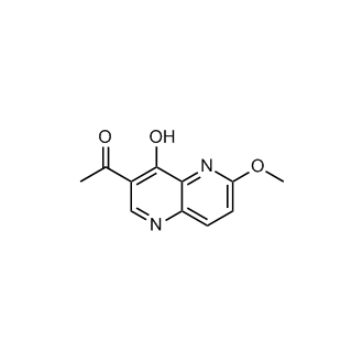 1-(4-hydroxy-6-methoxy-1,5-naphthyridin-3-yl)ethanone