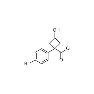 Methyl 1-(4-bromophenyl)-3-hydroxycyclobutanecarboxylate