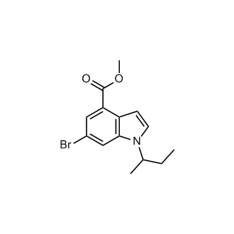 Methyl 6-bromo-1-(sec-butyl)-1H-indole-4-carboxylate