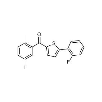 (5-(2-Fluorophenyl)thiophen-2-yl)(5-iodo-2-methylphenyl)methanone