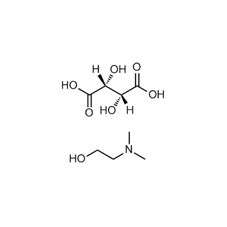 2-(Dimethylamino)ethanol (2R,3R)-2,3-dihydroxysuccinate