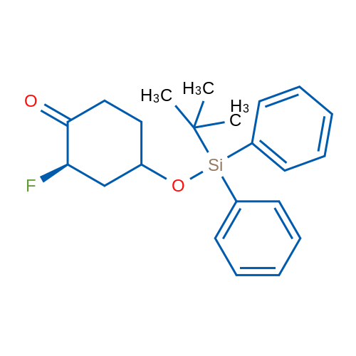(2R)-4-((tert-Butyldiphenylsilyl)oxy)-2-fluorocyclohexanone 1g
