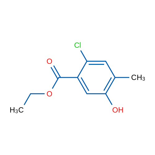 Ethyl 2-chloro-5-hydroxy-4-methylbenzoate 1g
