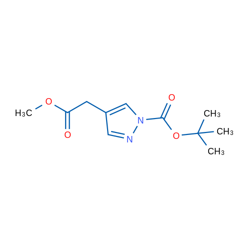 tert-Butyl 4-(2-methoxy-2-oxoethyl)-1H-pyrazole-1-carboxylate 1g