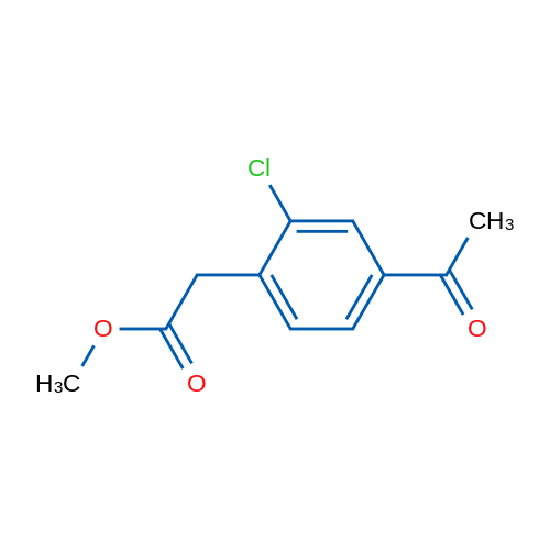 Methyl 2-(4-acetyl-2-chlorophenyl)acetate 1g