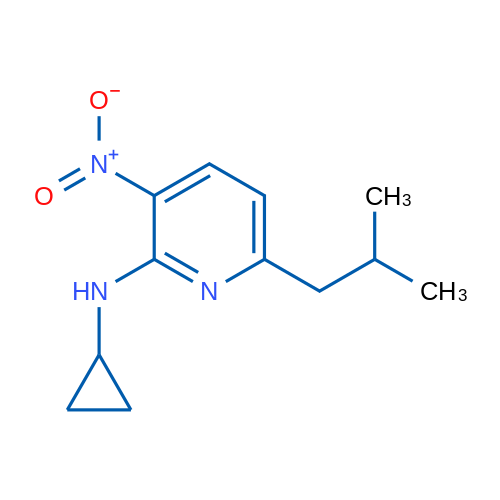 N-Cyclopropyl-6-isobutyl-3-nitropyridin-2-amine 1g