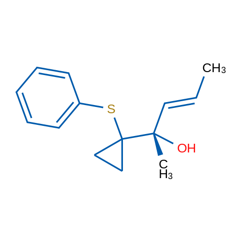 (S)-2-(1-(Phenylthio)cyclopropyl)pent-3-en-2-ol 1g