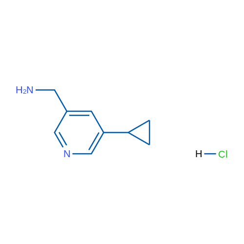(5-Cyclopropylpyridin-3-yl)methanamine hydrochloride 1g