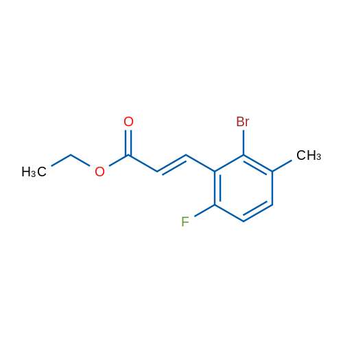 (E)-Ethyl 3-(2-bromo-6-fluoro-3-methylphenyl)acrylate 1g