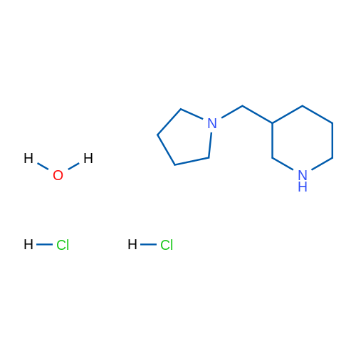 3-(Pyrrolidin-1-ylmethyl)piperidine dihydrochloride hydrate 1g