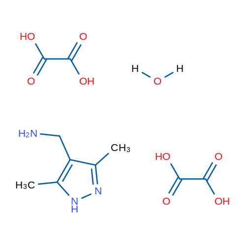 (3,5-Dimethyl-1H-pyrazol-4-yl)methanamine dioxalate hydrate 1g