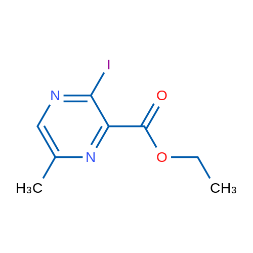 Ethyl 3-iodo-6-methylpyrazine-2-carboxylate 1g