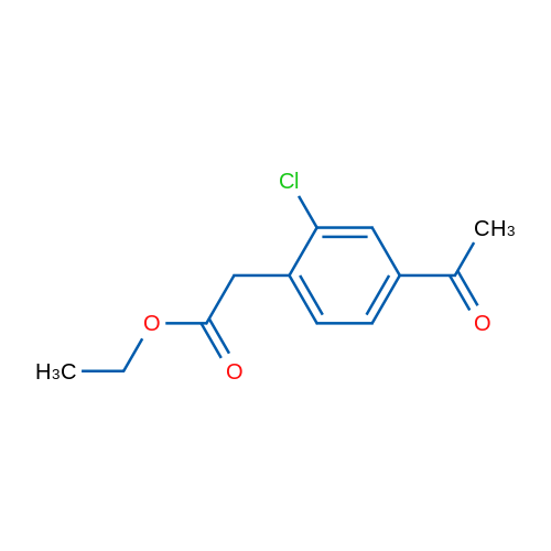 Ethyl 2-(4-acetyl-2-chlorophenyl)acetate 1g