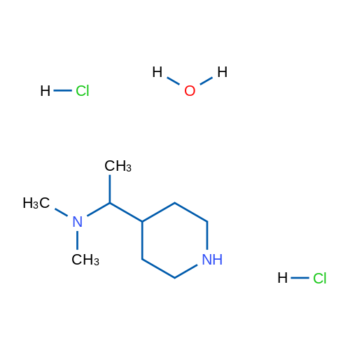 N,N-Dimethyl-1-(piperidin-4-yl)ethanamine dihydrochloride hydrate 1g
