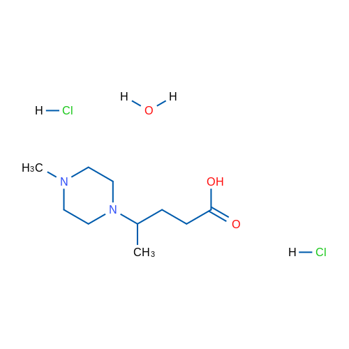 4-(4-Methylpiperazin-1-yl)pentanoic acid dihydrochloride hydrate 1g