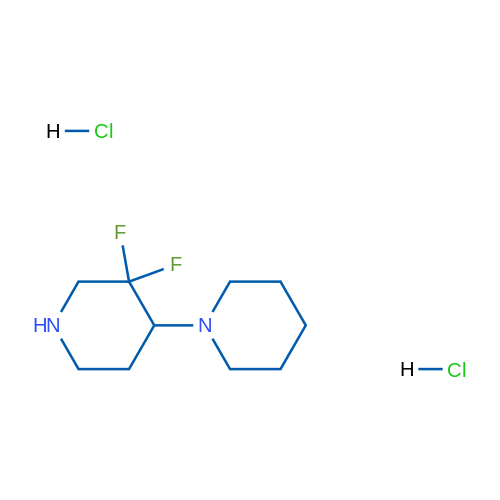 3',3'-Difluoro-1,4'-bipiperidine dihydrochloride 1g