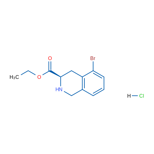 (R)-Ethyl 5-bromo-1,2,3,4-tetrahydroisoquinoline-3-carboxylate hydrochloride 1g