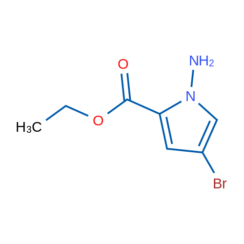 Ethyl 1-amino-4-bromo-1H-pyrrole-2-carboxylate 1g