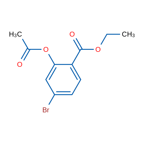 Ethyl 2-acetoxy-4-bromobenzoate 1g