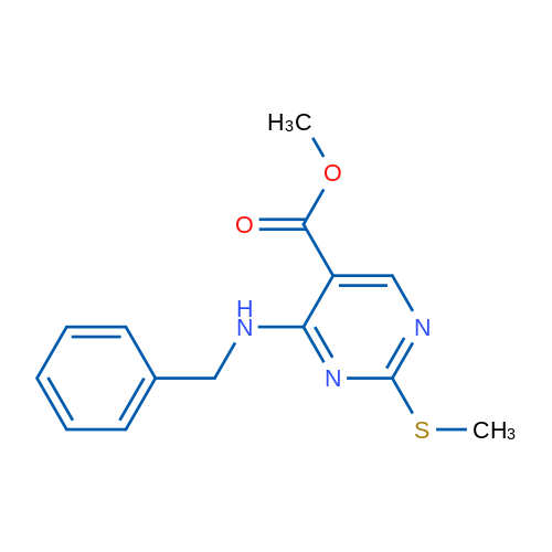 Methyl 4-(benzylamino)-2-(methylthio)pyrimidine-5-carboxylate 1g