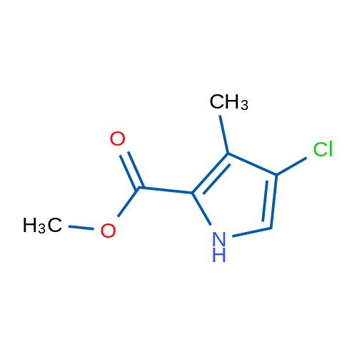 Methyl 4-chloro-3-methyl-1H-pyrrole-2-carboxylate 1g