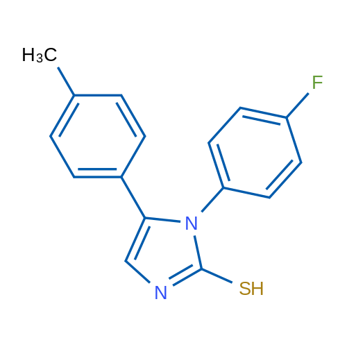 1-(4-fluorophenyl)-5-(4-methylphenyl)-1H-imidazole-2-thiol 1g