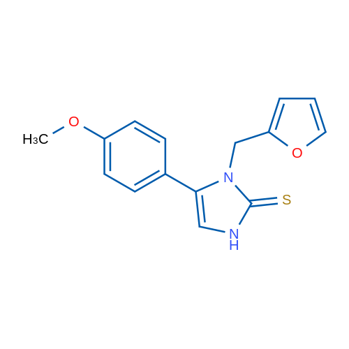 1-(2-furylmethyl)-5-(4-methoxyphenyl)-1,3-dihydro-2H-imidazole-2-thione 1g