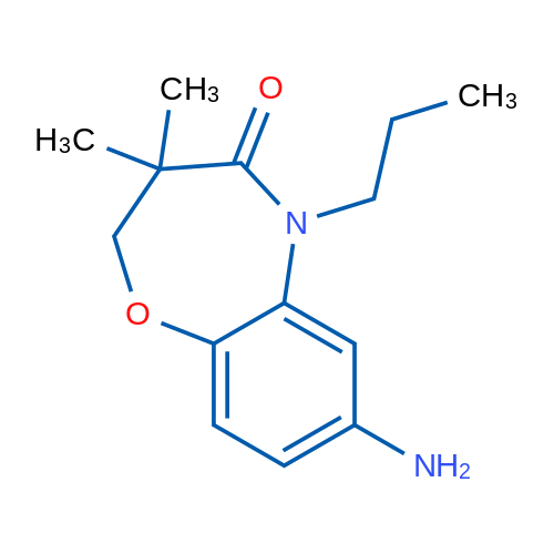 7-amino-3,3-dimethyl-5-propyl-2,3-dihydro-1,5-benzoxazepin-4(5H)-one 1g