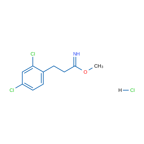 Methyl 3-(2,4-dichlorophenyl)propanimidate hydrochloride 1g