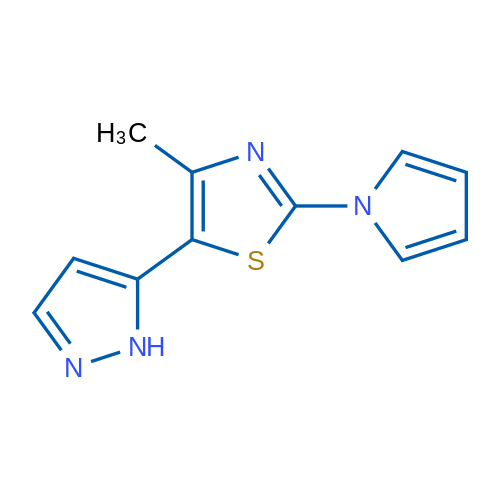 4-Methyl-5-(1H-pyrazol-5-yl)-2-(1H-pyrrol-1-yl)-1,3-thiazole 1g