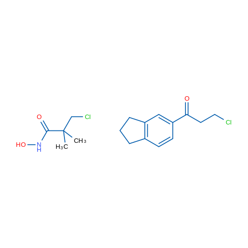 3-Chloro-N-hydroxy-2,2-dimethylpropanamide,3-chloro-1-(2,3-dihydro-1H-inden-5-yl)propan-1-one 1g