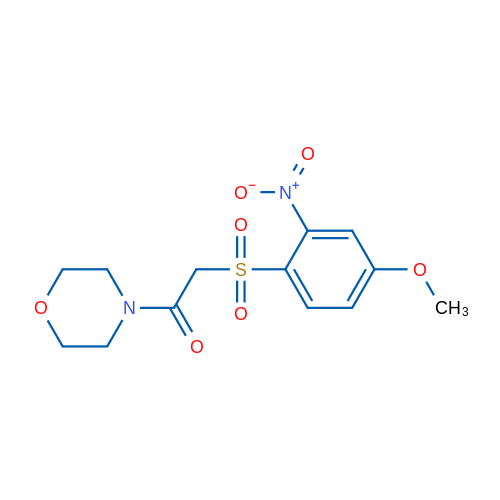 2-(4-Methoxy-2-nitrobenzenesulfonyl)-1-(morpholin-4-yl)ethan-1-one 1g