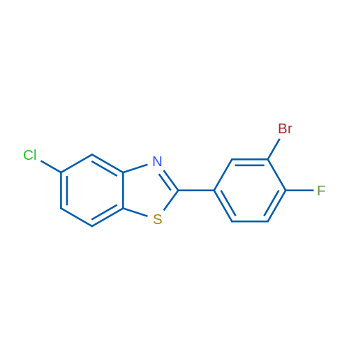 2-(3-Bromo-4-fluorophenyl)-5-chloro-1,3-benzothiazole 1g