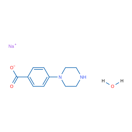 Sodium 4-(1-piperazinyl)benzoate hydrate 1g