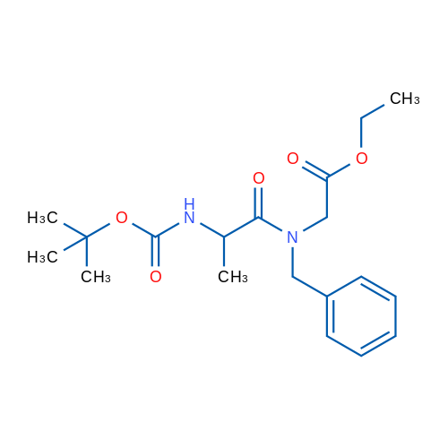 ETHYL (BENZYL-(2-BOCAMINOPROPIONYL)AMINO)ACETATE 5g