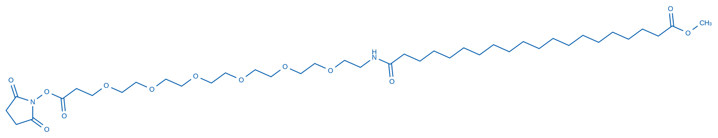 1-(2,5-Dioxopyrrolidin-1-yl) 42-methyl 23-oxo-4,7,10,13,16,19-hexaoxa-22-azadotetracontanedioate 50mg