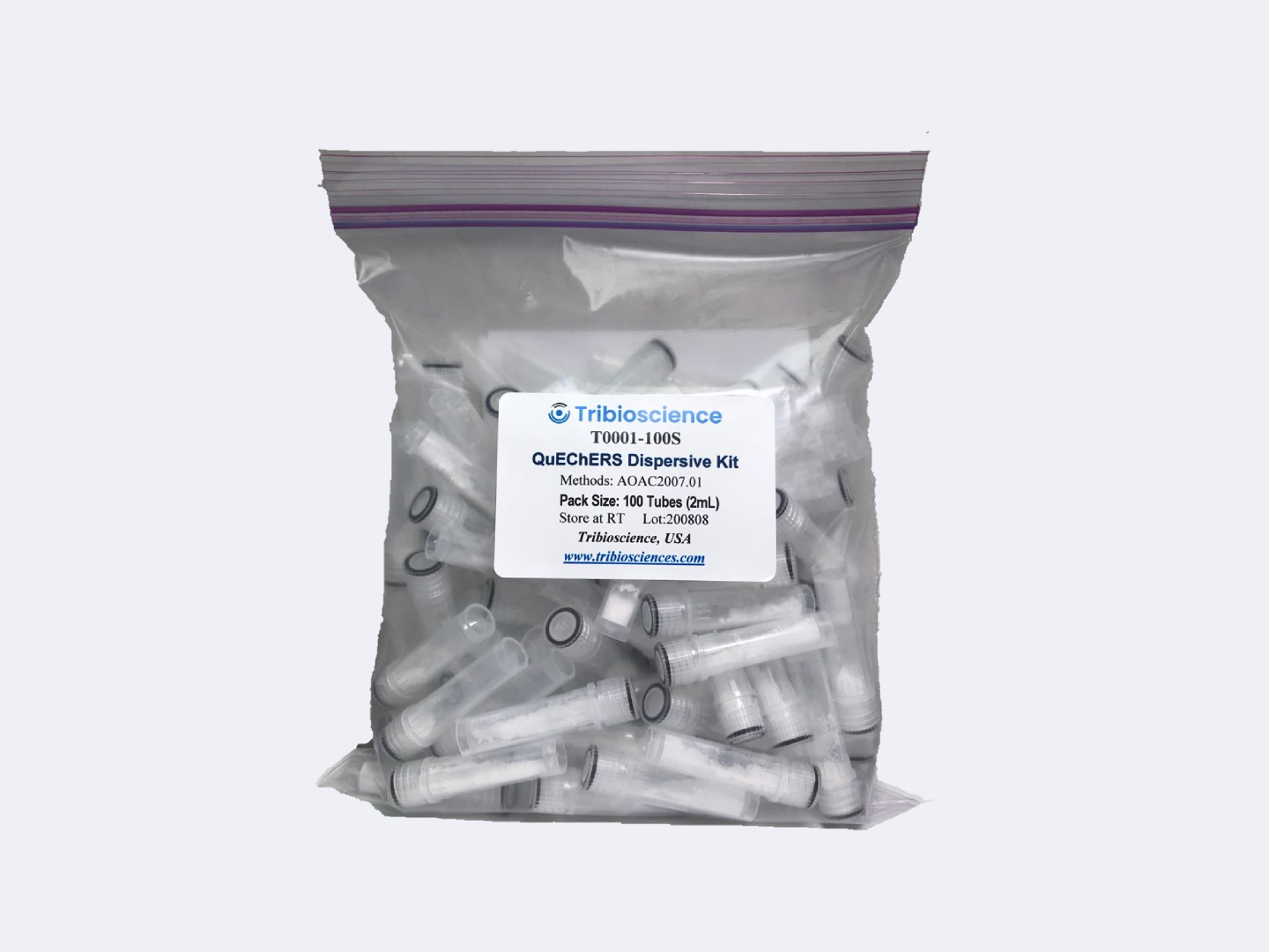 QuEChERS (Dispersive SPE) in 15 ml Tube for AOAC 2007.01 Method