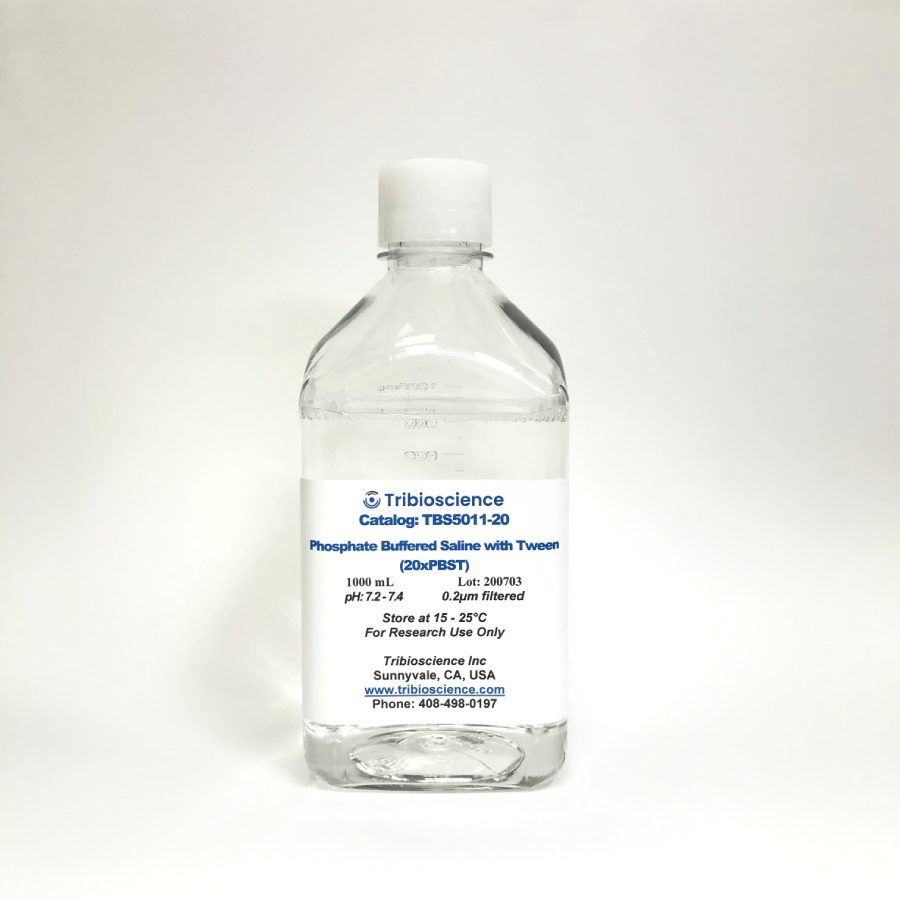 Phosphate Buffered Saline with Tween 20, PBST, 20x