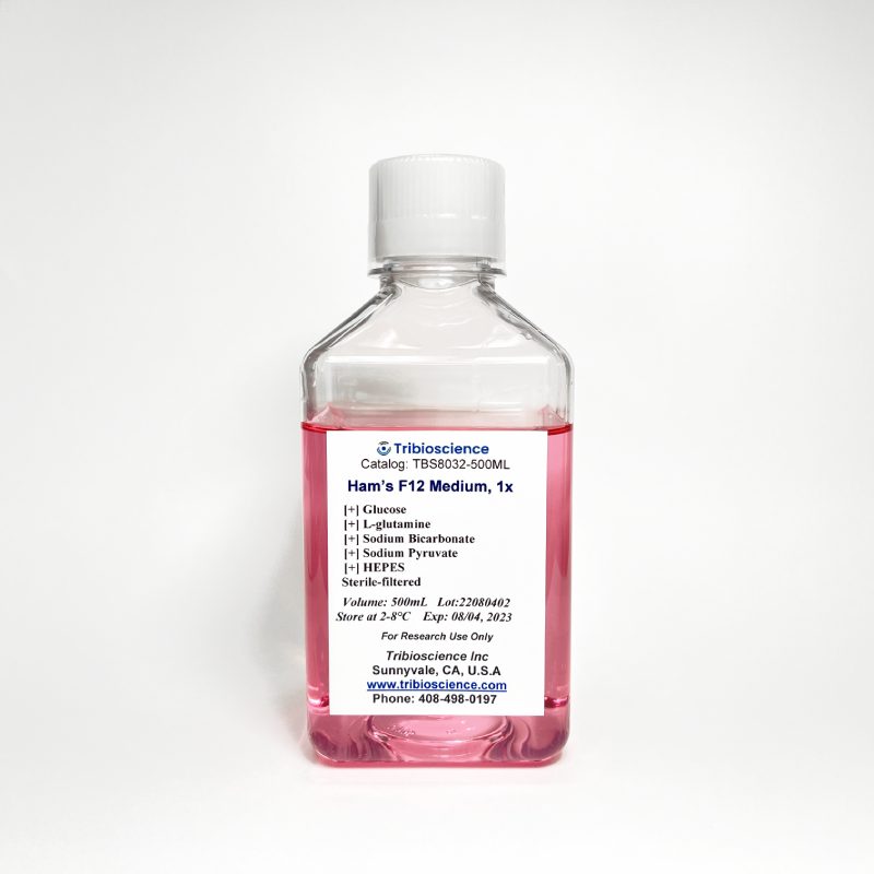 Ham’s F12 medium with L-Glutamine, HEPES and Sodium Pyruvate