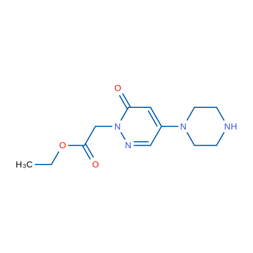 Ethyl 2-(6-oxo-4-(piperazin-1-yl)pyridazin-1(6H)-yl)acetate 1g