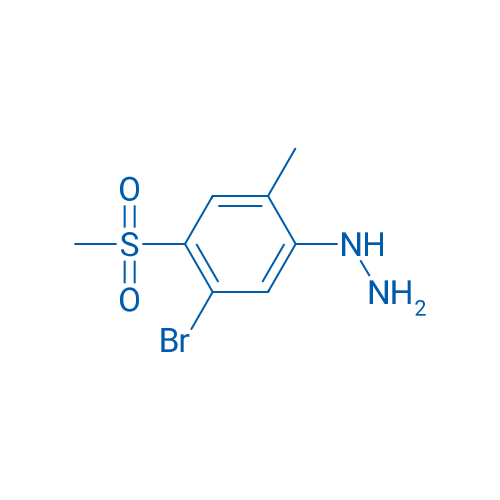 (5-Bromo-2-methyl-4-(methylsulfonyl)phenyl)hydrazine 5g