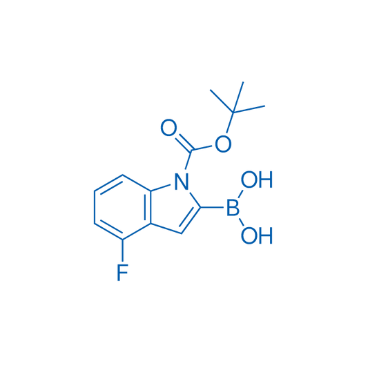 (1-(tert-Butoxycarbonyl)-4-fluoro-1H-indol-2-yl)boronic acid 250mg