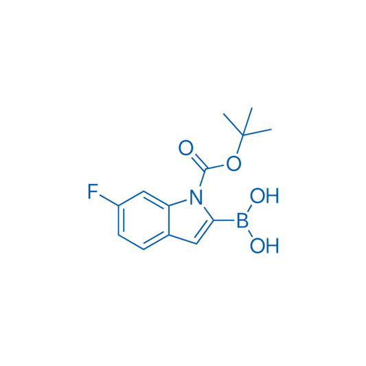 (1-(tert-Butoxycarbonyl)-6-fluoro-1H-indol-2-yl)boronic acid 1g