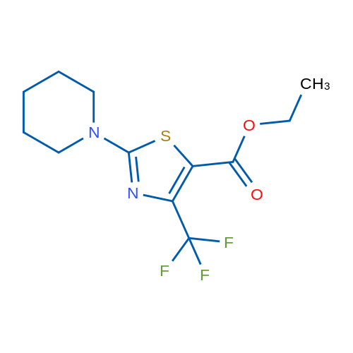 Ethyl 2-(Piperidin-1-yl)-4-(trifluoromethyl)thiazole-5-carboxylate 1g