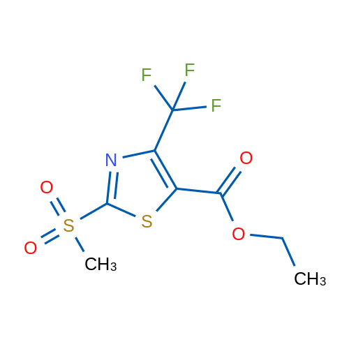 Ethyl 2-(methylsulfonyl)-4-(trifluoromethyl)thiazole-5-carboxylate 1g