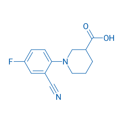 1-(2-Cyano-4-fluorophenyl)piperidine-3-carboxylic acid 1g