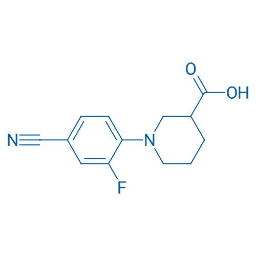 1-(4-Cyano-2-fluorophenyl)piperidine-3-carboxylic acid 5g