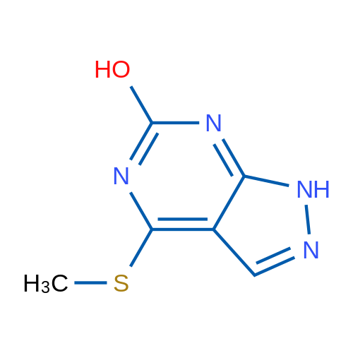 4-(Methylthio)-1H-pyrazolo[3,4-d]pyrimidin-6-ol 1g